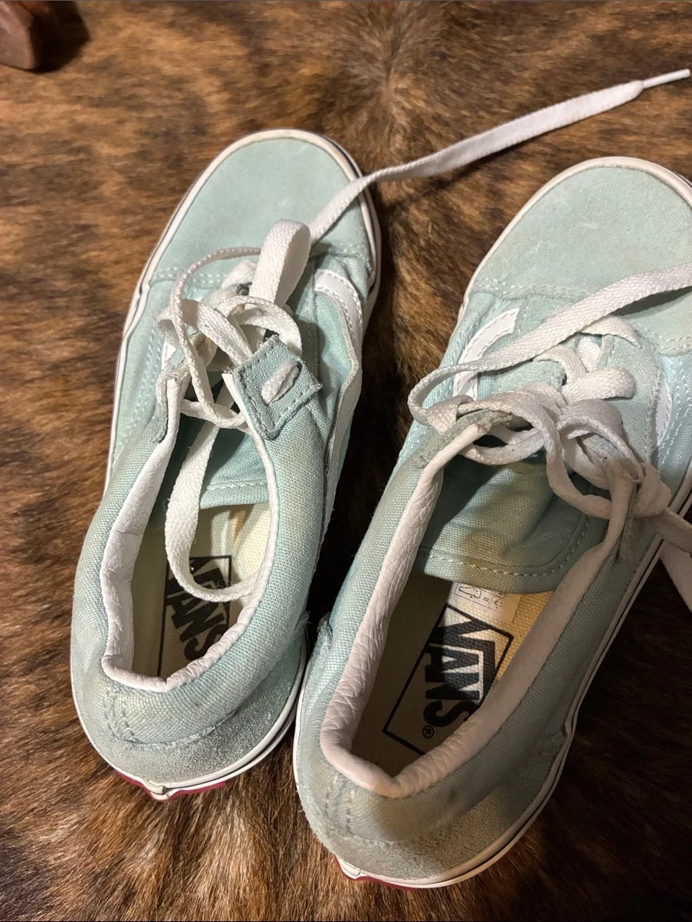 Vans kids leather shoes in size 2